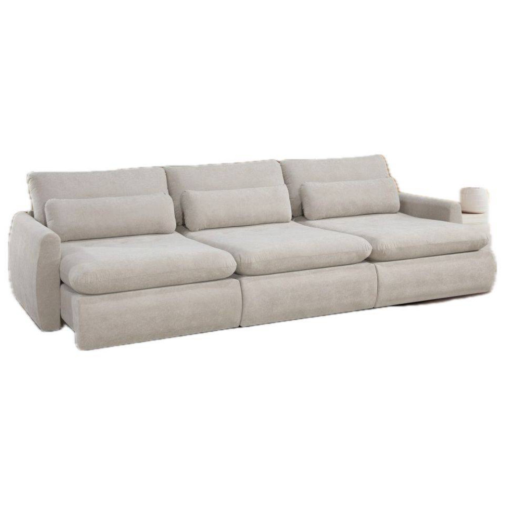 Sofá Cama Retrátil Amaranto 3m- Linho Bege