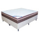 Colchão Ortobom Pantanal Superpocket Queen 158x198x25 + Base Box Queen Bipartido 79x198 Courino - Branco