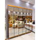 Guarda Roupa Casal com 6 Portas Reflecta com Pés com Led Imperatriz - Naturale