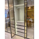 Guarda Roupa Casal com 6 Portas Reflecta com Pés com Led Innova - Off White