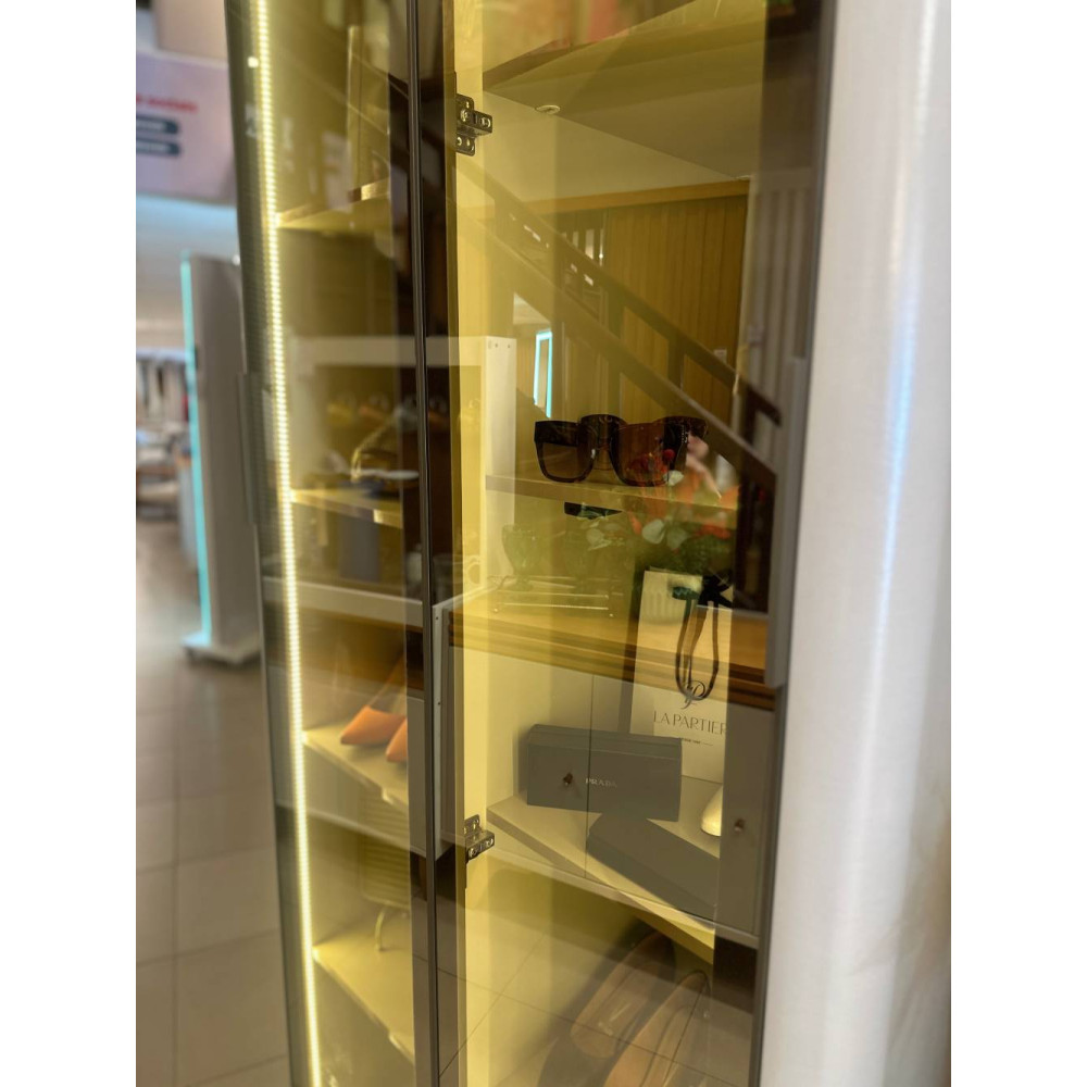 Sapateira Innova Com 2 portas Reflecta Com Pés Com Led Innova - Off White 