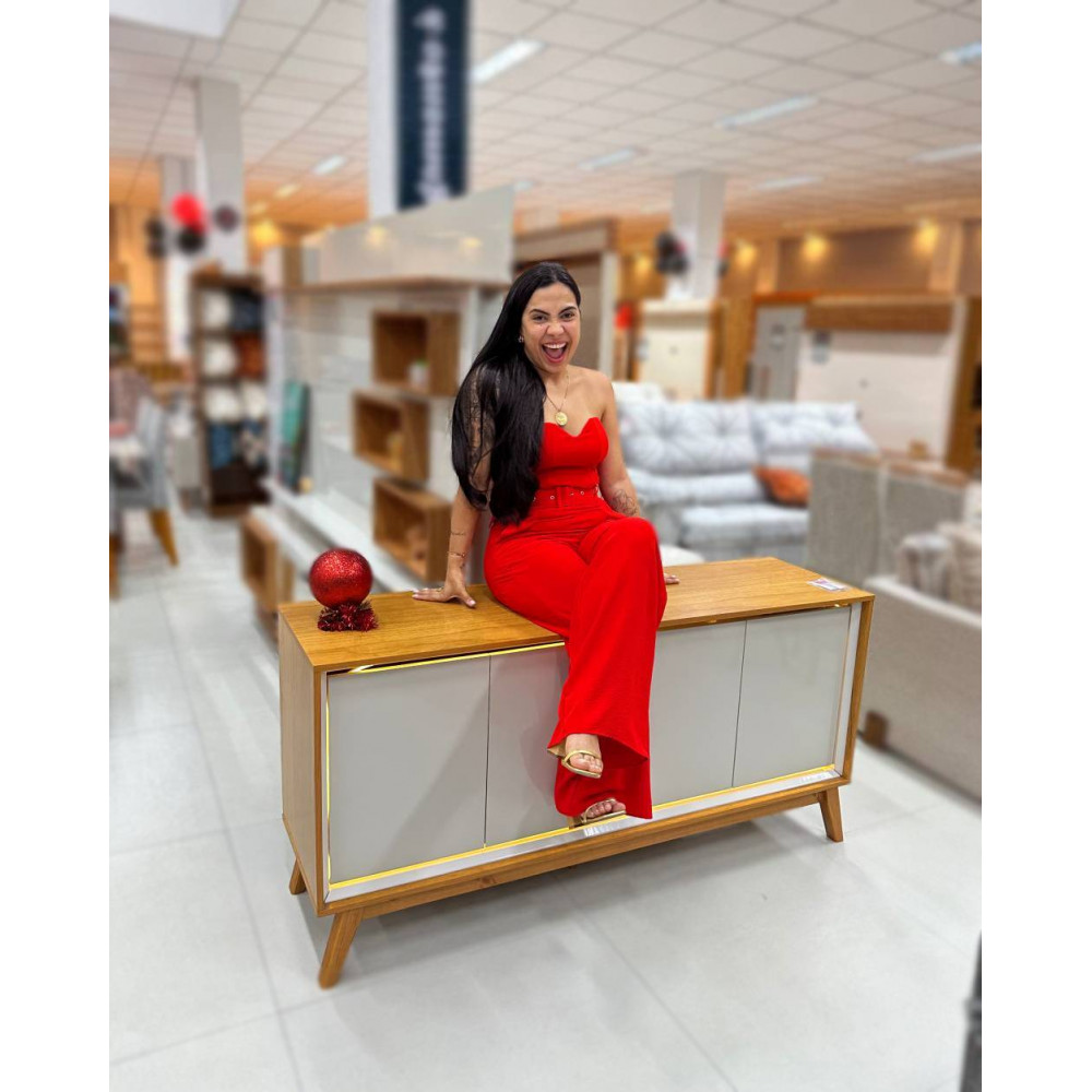 Buffet com LED Requinte 160 - Naturale / Off White