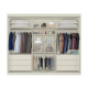 Guarda Roupa Casal Athenas com Espelho e 3 Portas de Correr - Off White