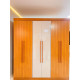Guarda Roupa Hawaii 6 Portas Frisado - Rufato - Naturale/Off White