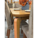 Mesa de Jantar Londrina 120x80cm Tampo Laminado com 4 cadeiras Amsterdã -  Veludo Capuccino