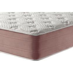 Base Box King Size 193x203 Courino - Branco + Colchão King Size Patroa dos Móveis 193×203x33 Molas Ensacadas Visco Gel–Anjos