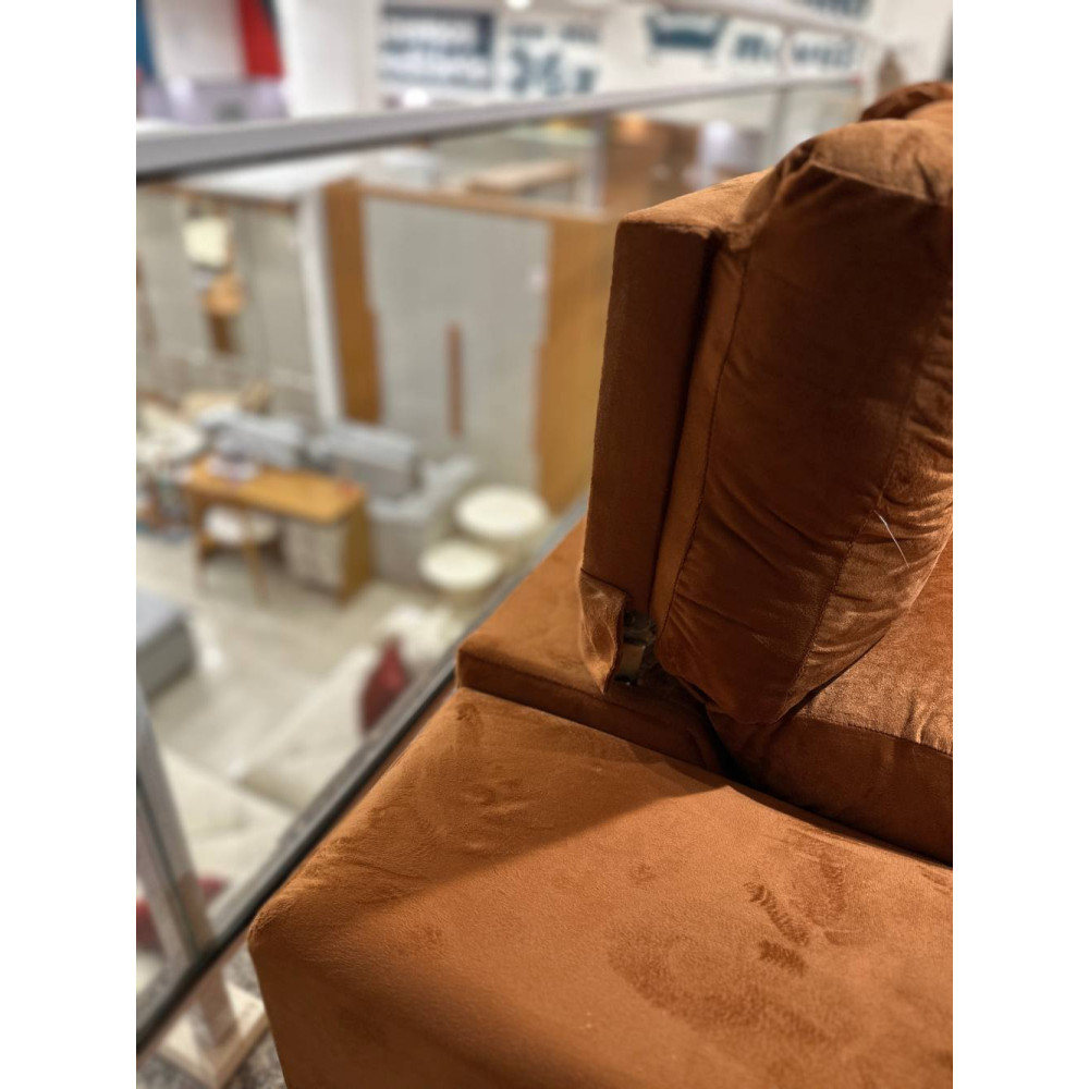 Sofá Retrátil e Reclinável 3 Lugares Beatriz – Terracota