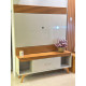 Rack Sevilha c/ Painel Sevilha para Tvs até 65" - Naturalle/ Off White