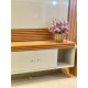 Rack Sevilha c/ Painel Sevilha para Tvs até 65" - Naturalle/ Off White