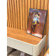 Painel Ripado Lyon com Nicho Lyon 186cm 3 Gavetas c/ Led cascata e Prateleira - Naturalle / Off White
