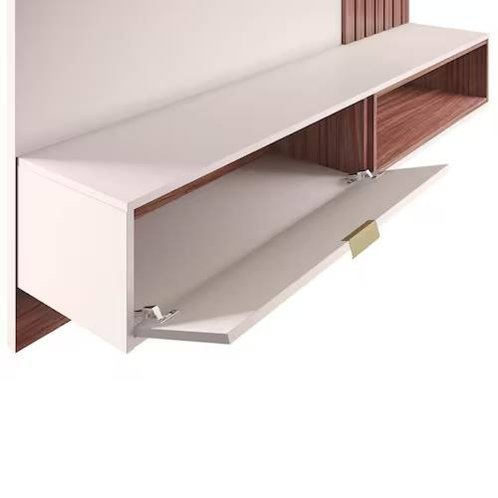 Home Suspenso Tocantins 160cm para TVs até 60 Polegadas - Off White /Nogueira Real