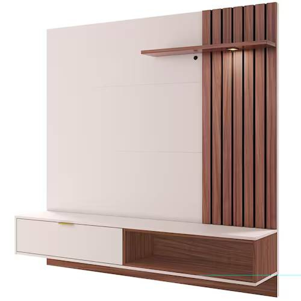 Home Suspenso Tocantins 160cm para TVs até 60 Polegadas - Off White /Nogueira Real