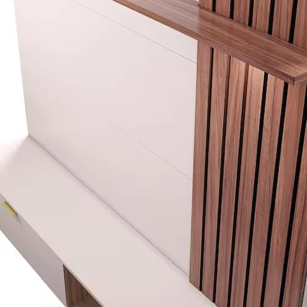 Home Suspenso Tocantins 160cm para TVs até 60 Polegadas - Off White /Nogueira Real
