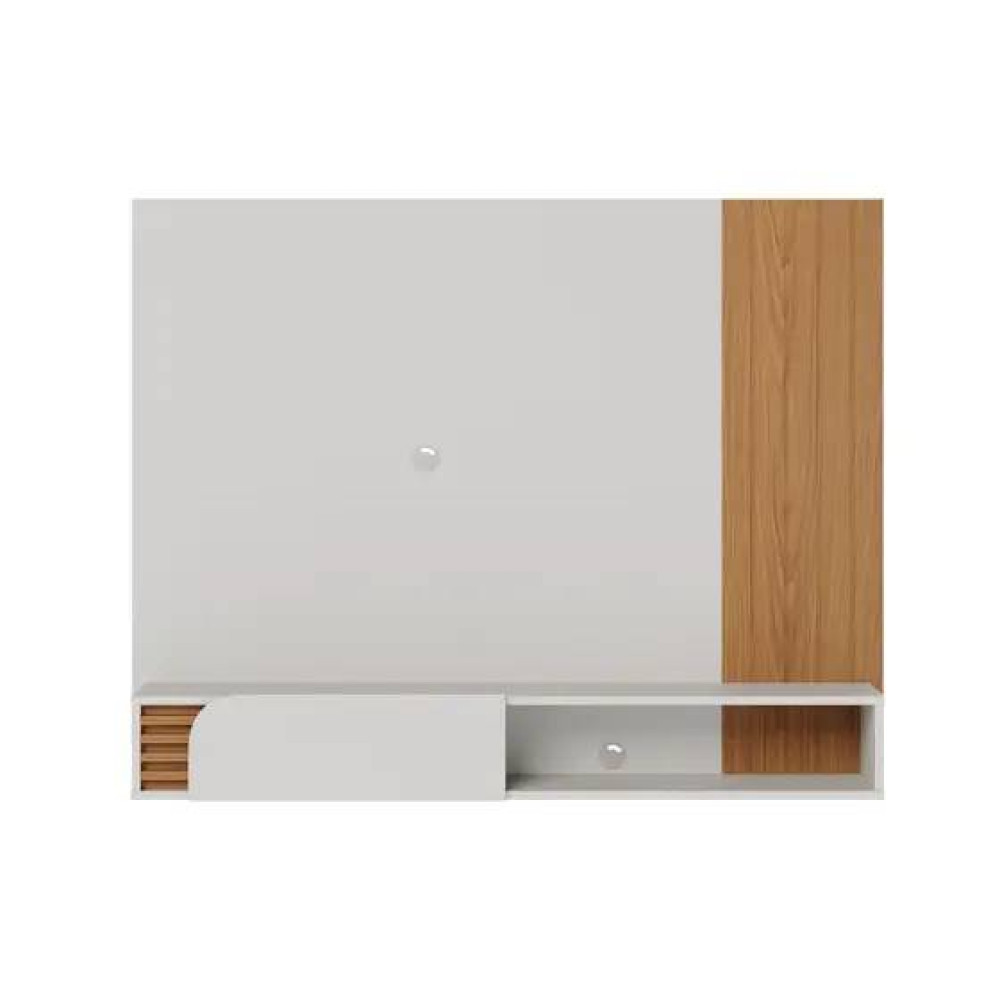Home Suspenso Jurere 1.60 para Tvs até 65" 1 Porta - Off White Matte / Freijó