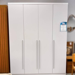 Guarda Roupa Sevilla 4 Portas c/ 4 Gavetas Tcil Móveis - Neve