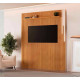 Painel Ripado Lyon 227 c/ Led cascata e Prateleira - Naturalle
