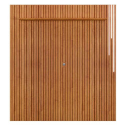 Painel Ripado Lyon 227 c/ Led cascata e Prateleira - Naturalle Painel Ripado Lyon 227 c/ Led cascata e Prateleira - Naturalle