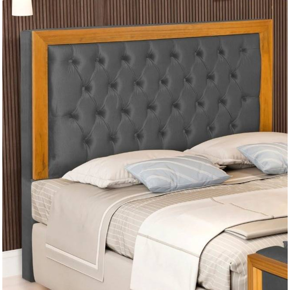 Cabeceira Cama Box Casal 1.40 Imperial - Cinza