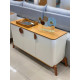 Aparador Buffet Buriti 3 portas - Off White/Nature