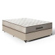 Base Cama Box Casal Courino – Bege + Colchão Ortobom Robust Dupla Face Casal 138x188x20
