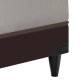 Base Box Casal 138x188x30 Courino - Ortobom - Marrom + Colchão Ortobom Robust Dupla Face Casal 138x188x20