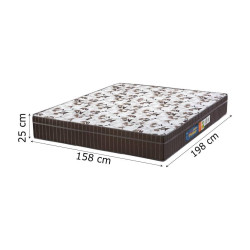 Colchão Espuma Queen Orthoface Polar 158x198x25cm - Marrom Colchão Espuma Queen Orthoface Polar 158x198x25cm - Marrom