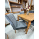 Mesa de Jantar Alegra Canto Copo 1,20 X 0,80 C/ 4 Cadeiras Julia - Veludo Cinza