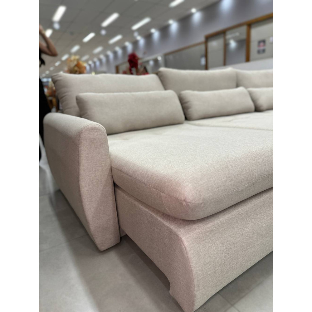 Sofá Cama Retrátil Amaranto 3m- Linho Bege