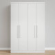 Guarda Roupa Rizon Módulo 4 Portas 3 Gavetas Novo Horizonte - Branco