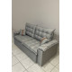 Sofá Retrátil e Reclinável Prada Confort 2m - Linho Cinza