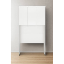 Guarda Roupa Rizon Módulo Aéreo Solteiro 3 Portas Novo Horizonte - Branco