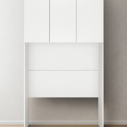 Guarda Roupa Rizon Módulo Aéreo Solteiro 3 Portas Novo Horizonte - Branco Guarda Roupa Rizon Módulo Aéreo Solteiro 3 Portas Novo Horizonte - Branco