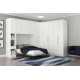 Guarda Roupa Modulado Rizon 005 Casal 6 Peças Novo Horizonte - Branco