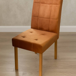 Cadeira Julia - Veludo Terracota Cadeira Julia - Veludo Terracota