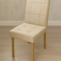 Cadeira Julia - Veludo Bege  Cadeira Julia - Veludo Bege