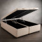 Base Box QUEEN Bau Bipartido - 158 - Bege
