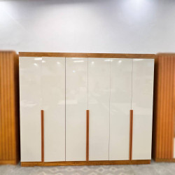 Guarda Roupa Casal Alvorada 6 Portas c/ 6 Gavetas - Nature /Off White