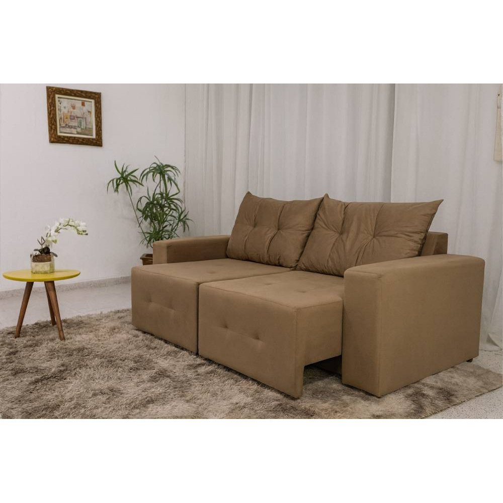Sofá Retrátil Hawai 1,85 cm - Bege