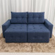 Sofá  Retrátil Hawai 1,85 cm - Azul 