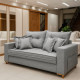 Sofá Living Jadore Confort 3 lugares Linho - Cinza 5029