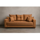 Sofá Living Jadore Confort 3 lugares Linho - Terracota 5049