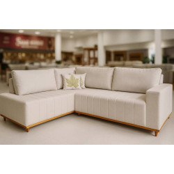 Sofá de Canto Búzios - Linho Bege