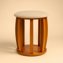 Puff Decorativo Paris - Linho Areia