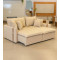 Sofá Cama Lancôme Retrátil e Reclinável 2,20 m - Linho Bege