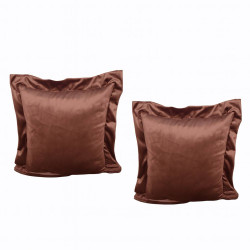 Kit 2 Almofadas Sonho Veludo com Ziper - Cobre Kit 2 Almofadas Sonho Veludo com Ziper - Cobre