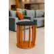 Puff Decorativo Paris - Linho Preto