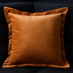 Almofada Grandeza Confort Veludo com Ziper - Cobre