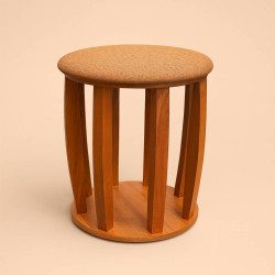 Puff  Decorativo Paris - Linho Terracota 