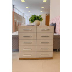 Cômoda Torres 10 Gavetas - Cinamomo/Off White Cômoda Torres 10 Gavetas - Cinamomo/Off White