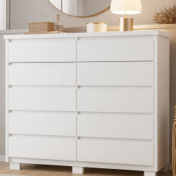 Cômoda Duetto 10 Gavetas - Branco Cômoda Duetto 10 Gavetas - Branco
